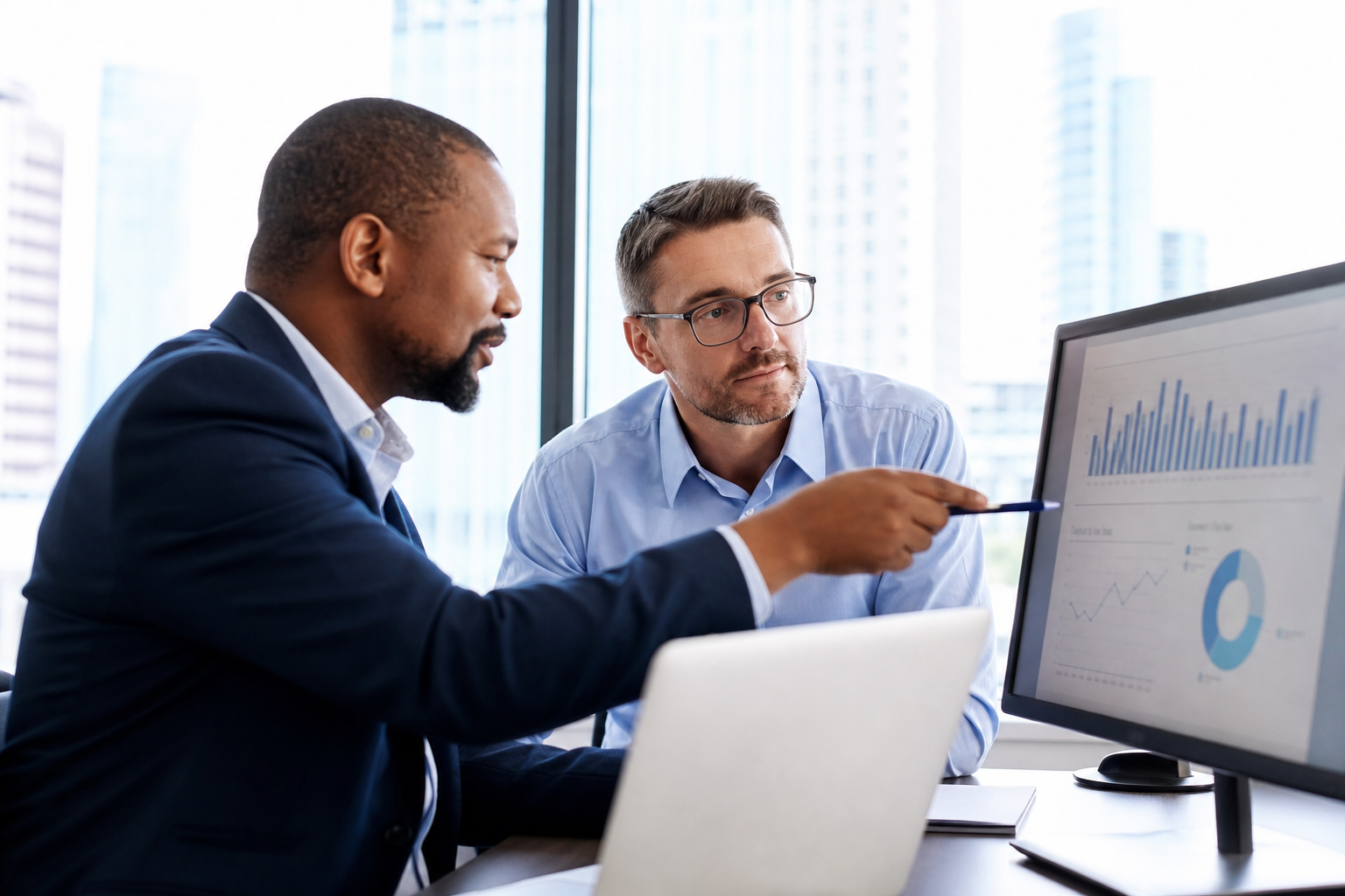Team collaborating on private equity coverage for partners