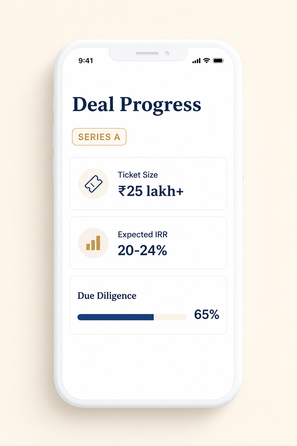 Mobile access to private market deals